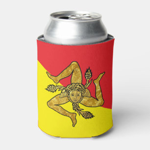 Enfriador De Latas Trinacria siciliano en bandera siciliana