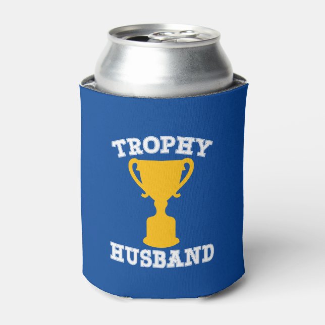 Enfriador De Latas Trophy Husband Funny (Lata Anverso)