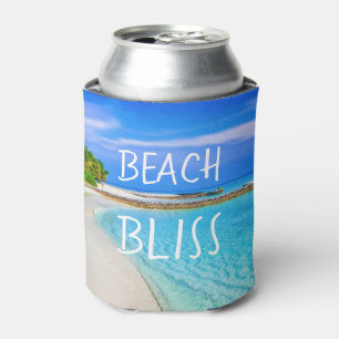 Enfriador De Latas Tropical Beach Bliss