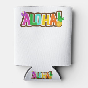 Enfriador De Latas Tropical de Surfing de la Isla Hawái de Aloha