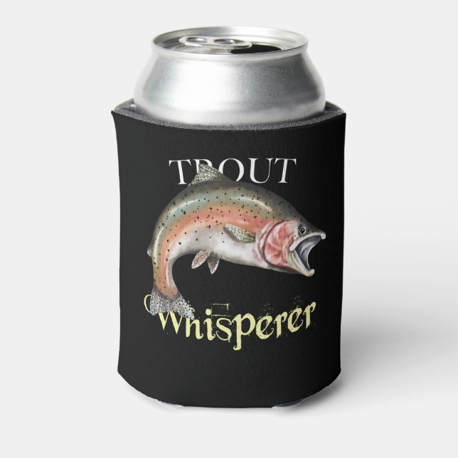 Enfriador De Latas Trout Whisperer Dark (Reverso de la lata)