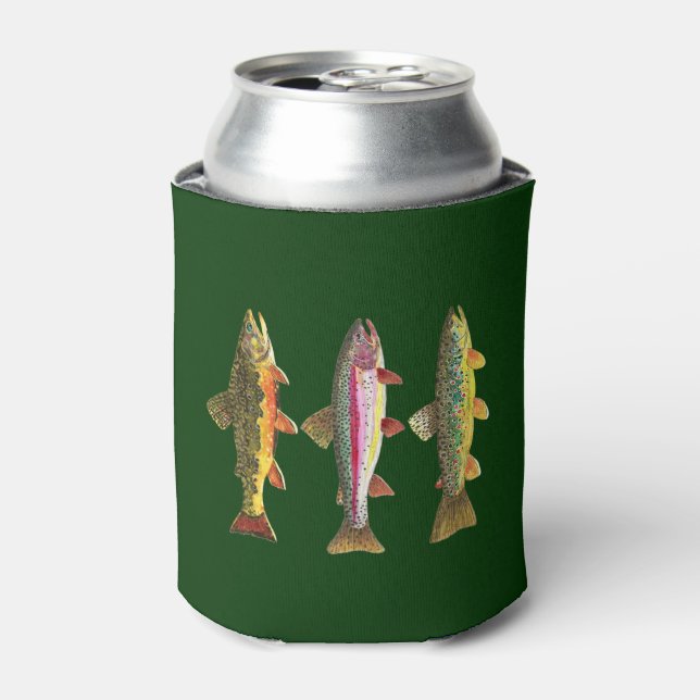 Enfriador De Latas Trucha! Brook, Rainbow, Brown - Ichtiología de la  (Lata Anverso)