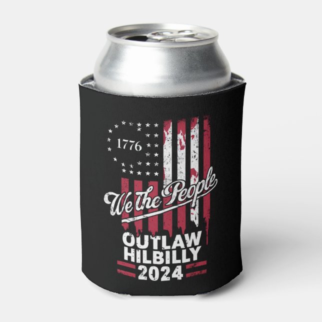 Enfriador De Latas Trump Vance 2024 Proscribe a Hillbilly (Lata Anverso)