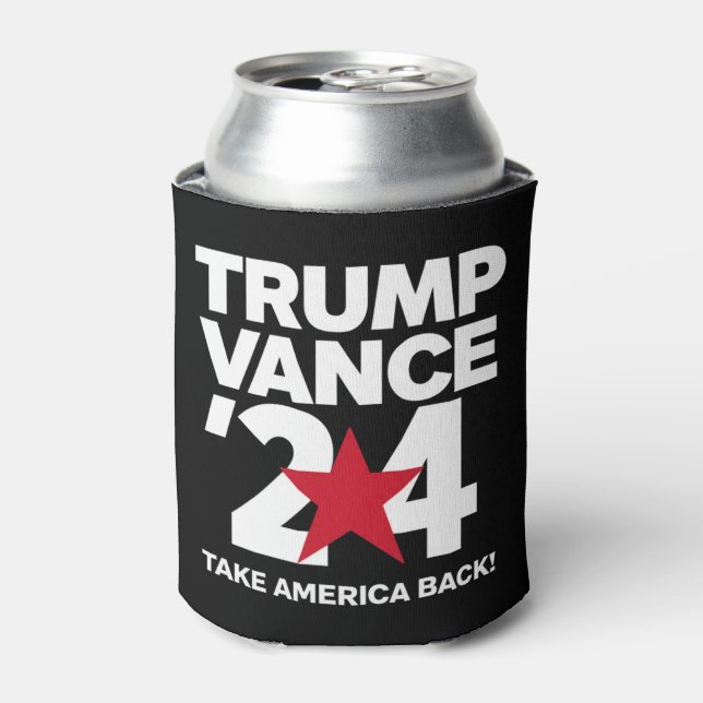 Enfriador De Latas Trump Vance 2024 Vota las elecciones de Trump 2024 (Lata Anverso)