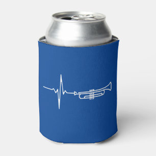 Enfriador De Latas Trumpet Heartbeat Trumpet Player Regalo