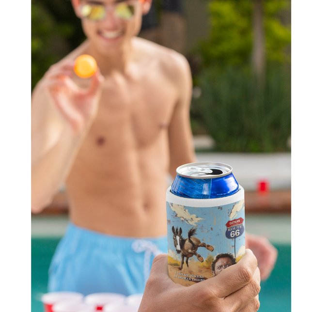 Enfriador De Latas tu foto, consigue tus patadas, oatman arizona, bur (Subido por el creador)