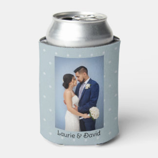 Enfriador De Latas Tu Foto y Lunares de Texto Personalizados