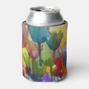 Enfriador De Latas Tulipanes abstractos