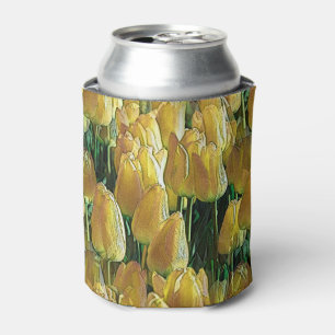 Enfriador De Latas Tulipanes amarillos brillantes