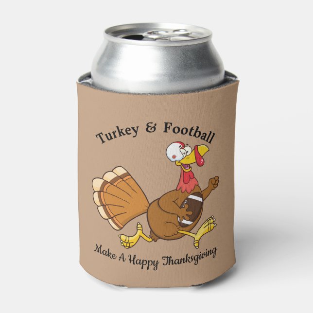 Enfriador De Latas Turquía y el fútbol (Lata Anverso)