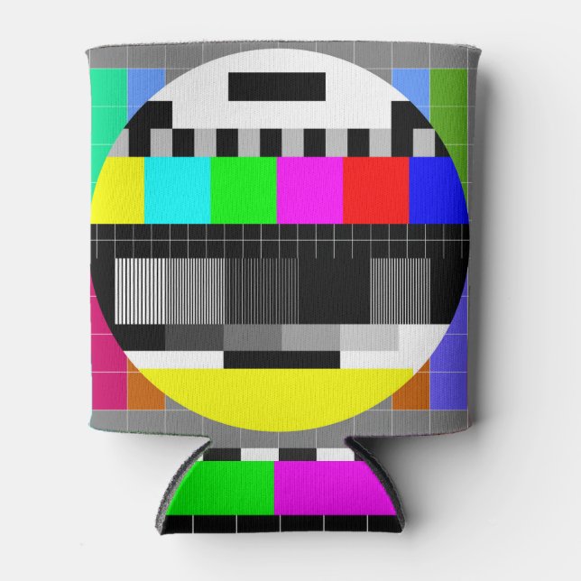 Enfriador De Latas TV retro sin ilustracion de señal. (Anverso)