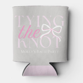 Enfriador De Latas Tying the Knot - Elegante diseño Boda Minimalista