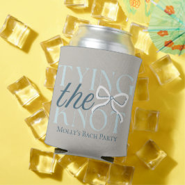Enfriador De Latas Tying the Knot - Elegante diseño Boda Minimalista