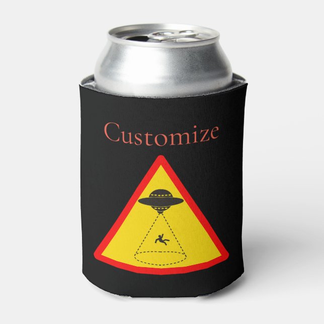 Enfriador De Latas UFO Thunder_Cove de secuestro de Alien (Lata Anverso)
