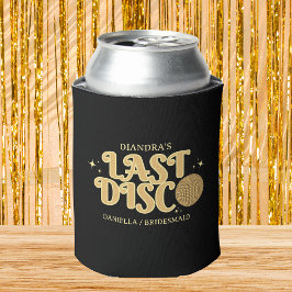 Enfriador De Latas Última disco retro Golden Bachelorette Party de lo