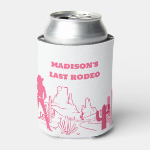 Enfriador De Latas Última Fiesta de Soltera Rosa Rodeo