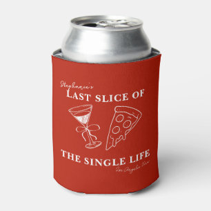 Enfriador De Latas Última pieza roja de la soltera de la vida