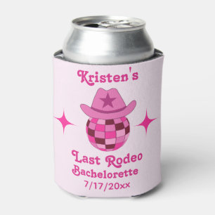 Enfriador De Latas Última rodeo rosada discoteca Bachelorette