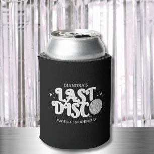 Enfriador De Latas Último Nombre de Disco Retro Plata Años 70 Despedi