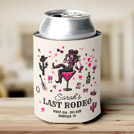 Enfriador De Latas Último Rodeo Vaquera Diversión Nash Bash Despedida