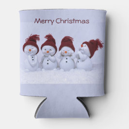 Enfriador De Latas Un cuarteto de hombres de nieve