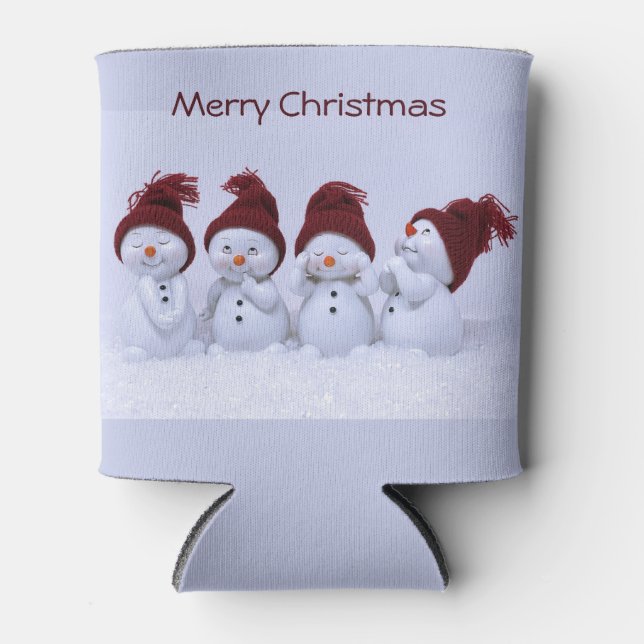 Enfriador De Latas Un cuarteto de hombres de nieve (Anverso)