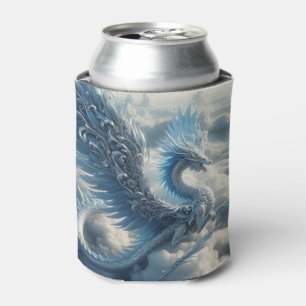 Enfriador De Latas Un dragón impresionante rodeado de nubes