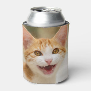 Enfriador De Latas Un gatito gracioso sonriente gatito gracioso frent