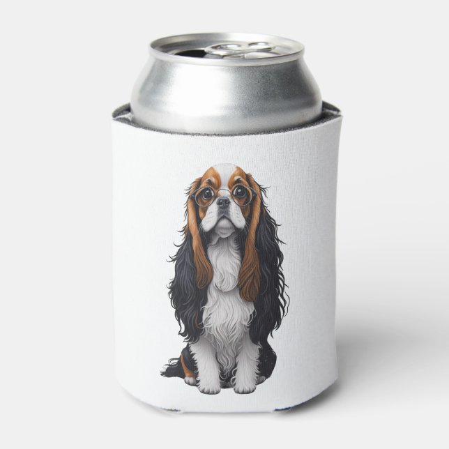 Enfriador De Latas Un perro lindo Rey Charles Spaniel (Lata Anverso)