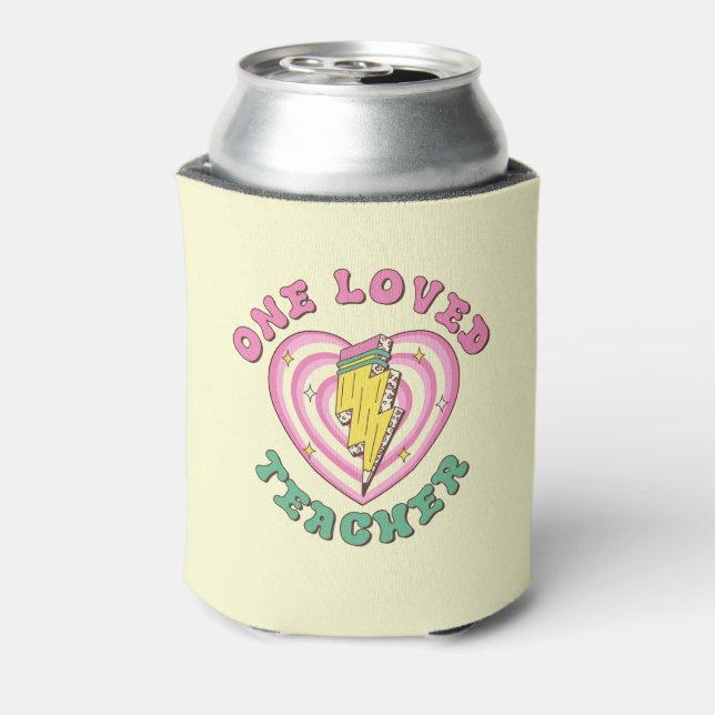 Enfriador De Latas Un profesor querido Valentine regalo de profesor (Reverso de la lata)
