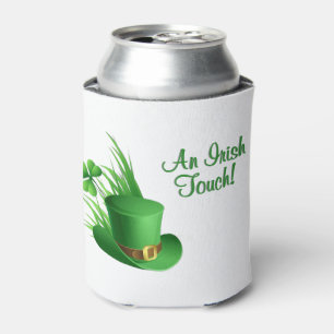 Enfriador De Latas Un toque irlandés sombrero de duende con clavo en 