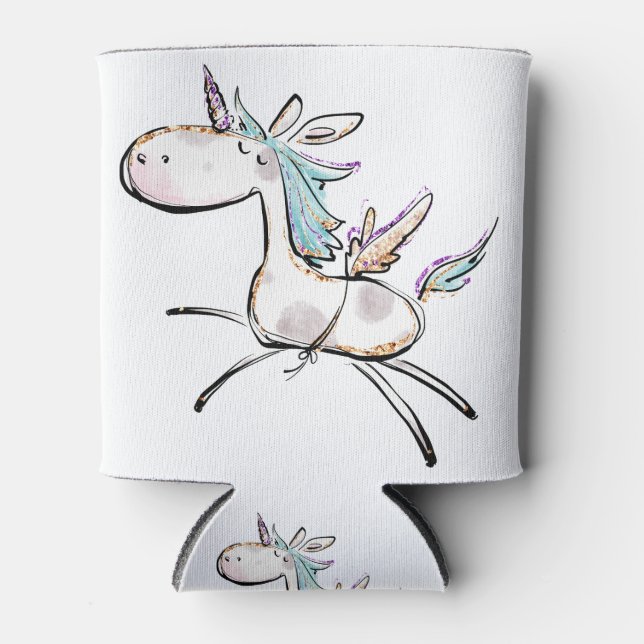Enfriador De Latas Un unicornio mágico (Anverso)