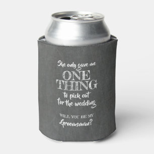 Enfriador De Latas Una cosa - Divertida propuesta de Groomsman