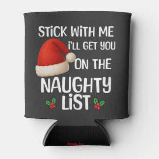 Enfriador De Latas Una divertida camiseta de diseño de lista traviesa