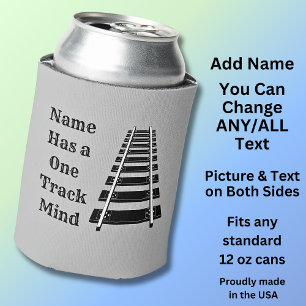 Enfriador De Latas Una Pista Mind Agregar Nombre Personalizar Tren Gr