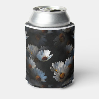 Enfriador De Latas Una Plétora De Daisies Flotantes Aislados En Negro