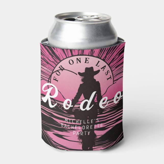 Enfriador De Latas Una última bachillerato de rodeo (Lata Anverso)
