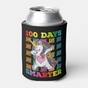 Enfriador De Latas Unicornio 100 Días Más Inteligente 100º Día de Esc