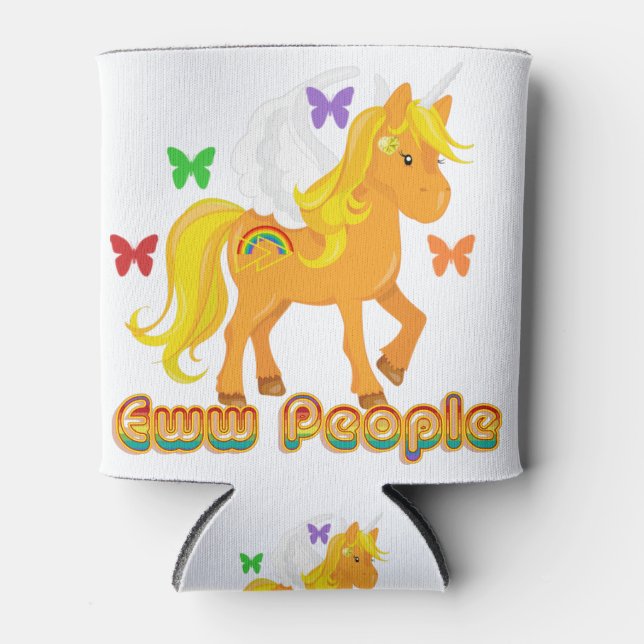 Enfriador De Latas Unicornio antisocial (Anverso)