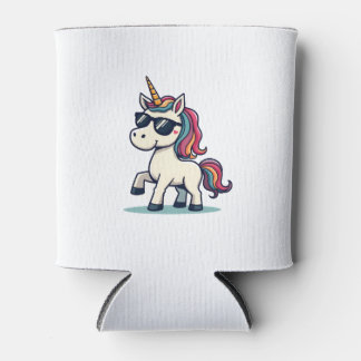 Enfriador De Latas Unicornio de arcoíris de dibujos animados vectoria