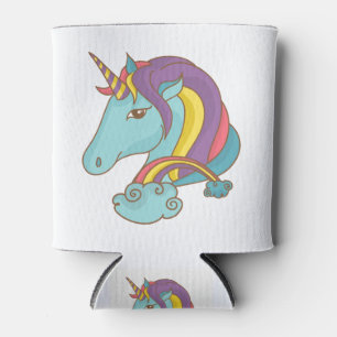 Enfriador De Latas Unicornio en colores pastel