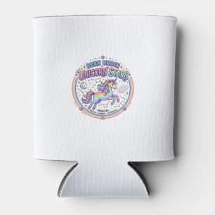 Enfriador De Latas Unicornio nacido bajo estrellas de unicornio diver