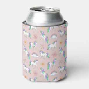 Enfriador De Latas Unicornios arcoiris bonito