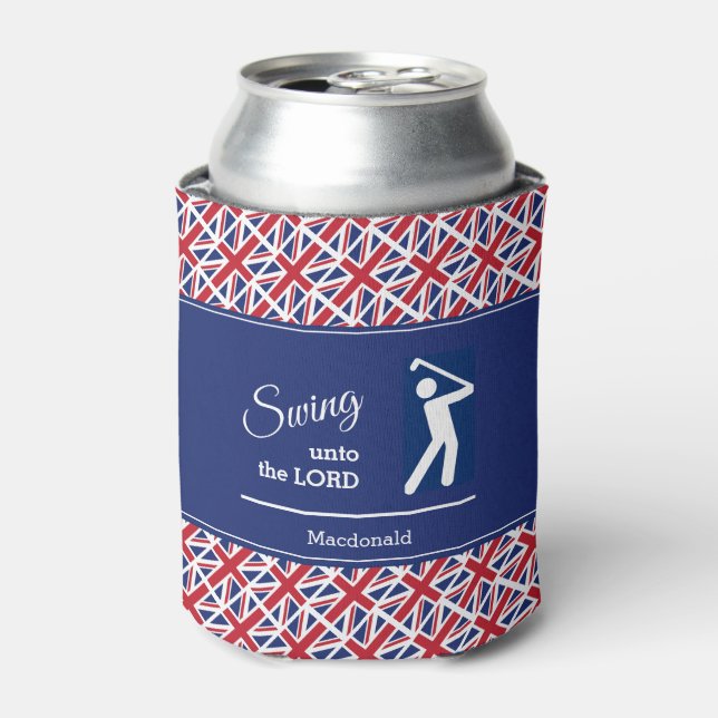 Enfriador De Latas UNION JACK Golf (Lata Anverso)