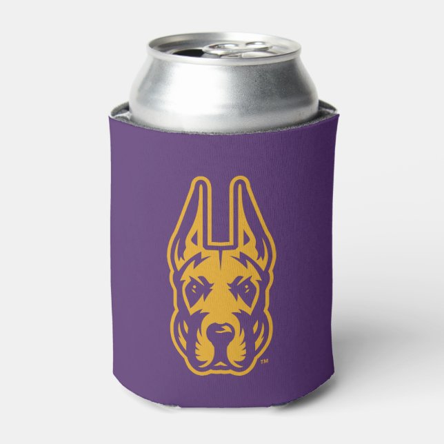 Enfriador De Latas Universidad de Albany Gran Cabeza de Mascota Dane (Lata Anverso)