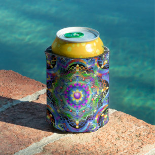Enfriador De Latas Universo Mandala Colores Psicodélicos