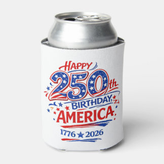 Enfriador De Latas USA America 250th Anniversary Patriotic