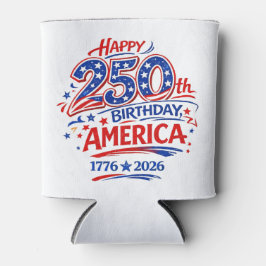 Enfriador De Latas USA America 250th Anniversary Patriotic