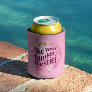 Enfriador De Latas ¡Usa Tu Blinker, Bestie! Mejor Corazón de Amigos d