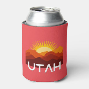 Enfriador De Latas Utah Retro Vintage Desert Sunset